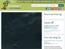 Tablet Screenshot of jobmonkey.com